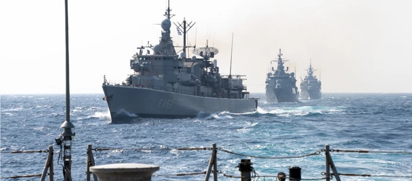 Η φρεγάτα «Ψαρά» και μαxητικά της ΠΑ σε συνεκπαίδευση “passex” με την SNMG 2 του ΝΑΤΟ